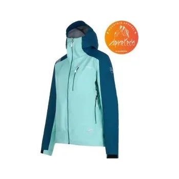 Dámská bunda La Sportiva ALPINE GUIDE SOFTSHELL JACKET Women Iceberg/Storm Blue tyrkysová L