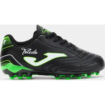 Kopačky Dětská fotbalová obuv JOMA TOLEDO JR 2501 BLACK ARTIFICIAL GRASS Velikost: 33.5, Barva: BLACK