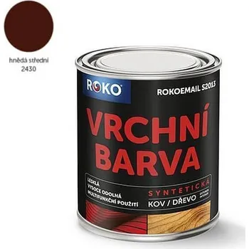 univerzální barva Rokoemail S 2013 Hnědá střední, 0,6 l