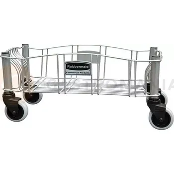 Nádoba na led Ocelový vozík pro koš slim jim grey | RUBBERMAID, Slim Jim