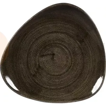 Talíř Trojúhelníkový talíř 192x192 mm | CHURCHILL, Stonecast Patina Iron Black