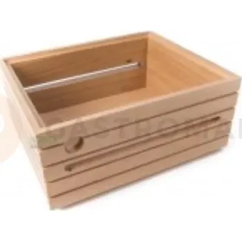 Servírovací stolek Dřevěná bedýnka GN 1/2, neutrální dub 14,5 cm | HORECA SERVICE, HS Design