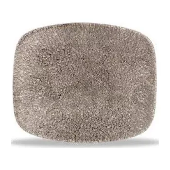 Talíř Obdélníkový talíř 126x154 mm | CHURCHILL, Raku Quartz Black