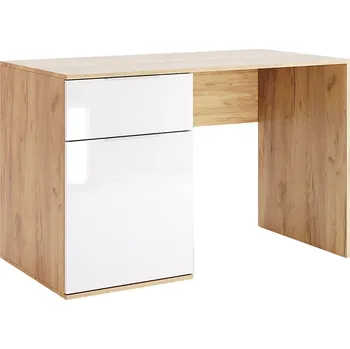 Psací stůl Psací stůl 1d 1z dub kraft / bílý Asti