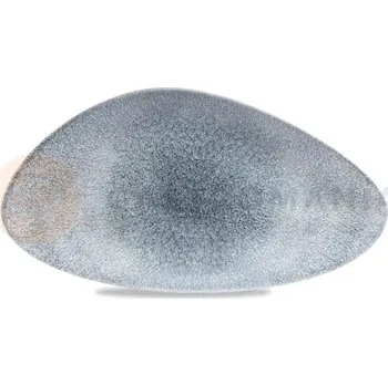 Trojúhelníkový talíř 188x355 mm | CHURCHILL, Raku Topaz Blue