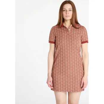 Dámské šaty Šaty LACOSTE Jacquard Dress Iberis/ Latte L