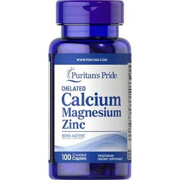 Fitness strava Puritan's Pride Puritan´s Pride Chelated Calcium Magnesium Zinc 100 kapslí