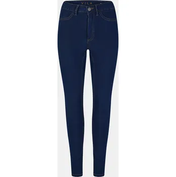 Dámské oblečení Džíny Vila Dark Blue Denim 1118858 8 (XS)