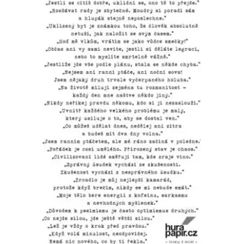 samolepka HuráPapír Samolepky A5 - Jestli se cítíš dobře - citáty