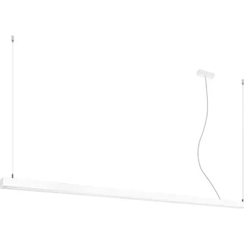 Závěsné LED svítidlo PINNE 200 bílá minimalistická do obýváku nebo nad stůl 200 cm