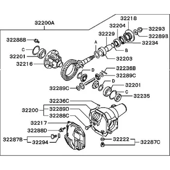 Mitsubishi Mitsubishi L200 diferenciál