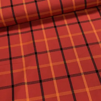 Potahové akrylové plátno červené káro 1,4/1 m