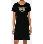 Dámské tričkové šaty Karl Lagerfeld - Velikost S, Barva Černá 56213 I8HW1202