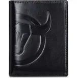 Bullcaptain elegantní kožená peněženka Magnus Černá BULLCAPTAIN 97k-cube
