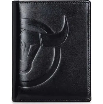 Obal na doklad Bullcaptain elegantní kožená peněženka Magnus Černá BULLCAPTAIN 97k-cube