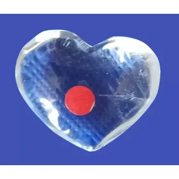 Křišťálové srdíčko v AA kvalitě, 41 g, 4,5 cm