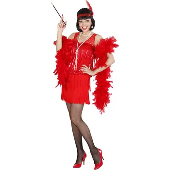 Karnevalový kostým Dámský kostým Flapper 20. léta, červený - M