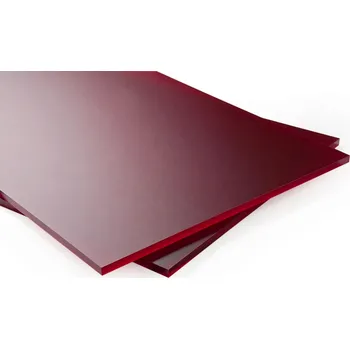 Plexisklo Polyvantis Plexisklo červené satinované 6mm Cherry 1,5 x 2 m