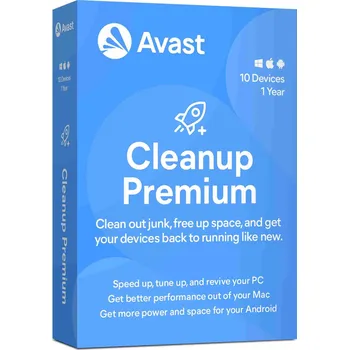 Antivir _Prodloužení Avast Cleanup Premium Multi-Device 1 licence na 12 měsíců