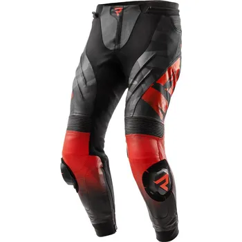 Moto kalhoty REBELHORN kalhoty INFERNO black/fluo red - 56