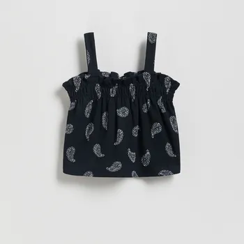 Reserved - Vzorovaný top - černý - 562GW-99X - 562GW-99X-158