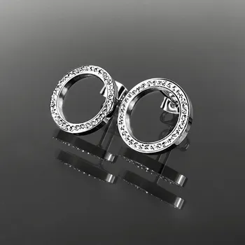 Náušnice Ocelové náušnice Navždy, zabalené v dárkové krabičce č. 877 - 1,7 cm