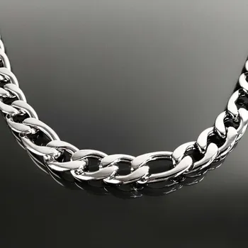 Řetízek Pánský masivní ocelový řetízek figaro 1,3 cm č. 1277 - 60 cm