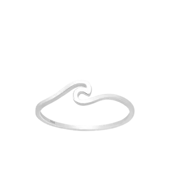 Prsten VLNKA lomená stříbrný prsten s vlnkou Velikost prstenu: 5 (49)