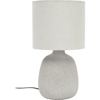 Lampička Keramická stolní lampa Amani šedá světlá