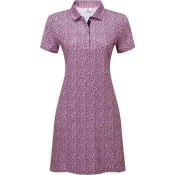 FootJoy Animal Print golfové šaty, růžovo/černé M