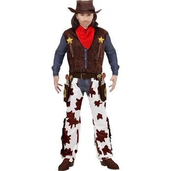 Karnevalový kostým Dětský kostým Kovboj bílé chapsy Věk: 5-7 let