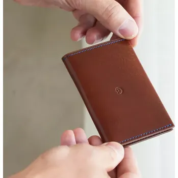 Peněženka Kožená ID peněženka tmavě hnědá