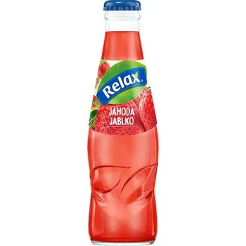 Relax jahoda, jablko 0,2l sklo