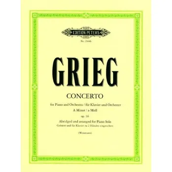 Edvard Grieg: Concert A Major Op.16 (noty na klavír)