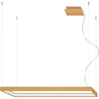 LED lustr Tuula M zlatý moderní do obýváku loftový kovový 150 cm Thoro