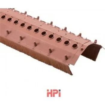 Pás větrací s kartáčem kartáč 75×220 mm – černá