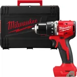 MILWAUKEE M18 BLPDRC-0X Aku kompaktní bezuhlíková příklepová vrtačka bez aku a nabíječky v kufru 4933492821