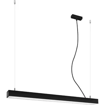 Závěsné LED svítidlo Pinne 90 černé moderní nad kuchyňský ostrůvek a do jídelny