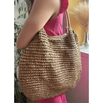 Kabelka BudesIN Slaměná kabelka Natur hnědá