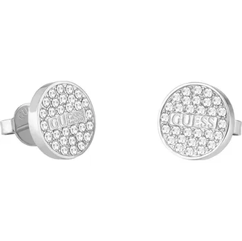 Náušnice Guess Třpytivé ocelové náušnice pecky Studs Party JUBE02155JWRHT/U + 2 měsíce na vrácení zboží