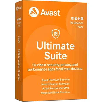 Antivir _Prodloužení Avast Ultimate Multi-Device licence na 12 měsíců (až na 10 PC )