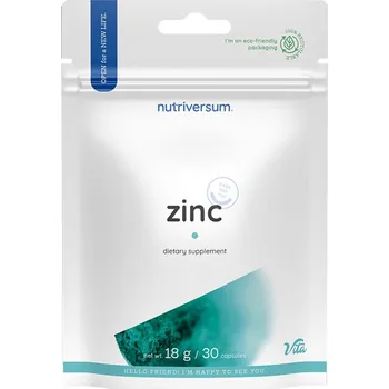 Fitness strava Nutriversum Zinek, 30 kapslí
