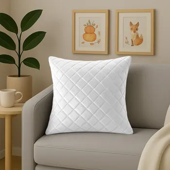 PREMIUM Povlak na polštář z veluru prošívaný