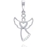 Přívěsek z bílého zlata ANDĚL