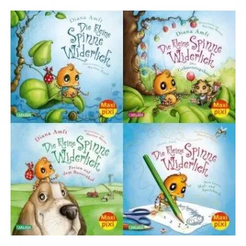 První čtění Maxi-Pixi-4er-Set 76: Die kleine Spinne Widerlich (4x1 Exemplar) – Diana Amft,Martina Matos (DE)