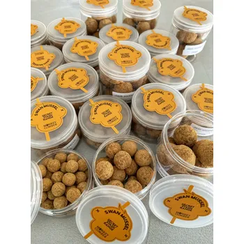 Boilies Monkey Climber vytvrzené hard boilie SWAN MUSSEL HOOKBAITS Průměr: 20 mm