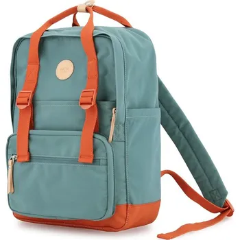 Městský batoh Velký městský batoh s přihrádkou na notebook Barva: oranžová || tyrkysová