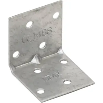 Tesařské kování Úhelník montážní s prolisem KMP1 – 40 × 40 × 40 × 1,5 mm
