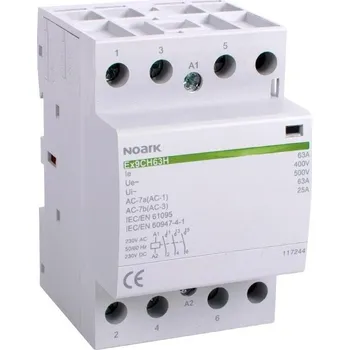 Stykač Instalační stykač 63A Ex9CH63H 31 tichý 3NO+1NC 230V AC/DC Noark 117269