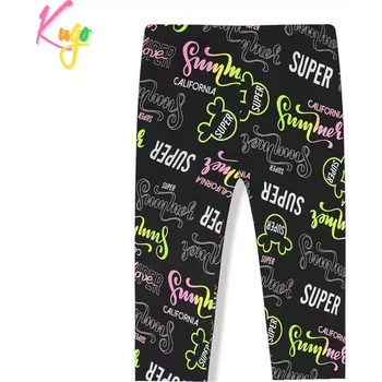 Dětské 3/4 legíny KUGO FV6736 černé vel.158